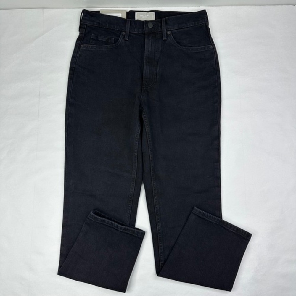 Everlane The Original Cheeky Jean Coal Black Organic Cotton‎ Size 29 Regular NWT